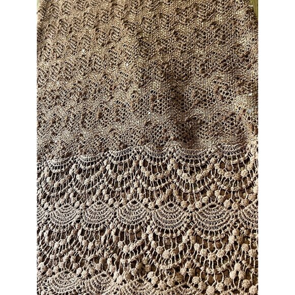 A'REVE ANTHROPOLOGIE Size Medium Crochet Lace Dress Bohemian Boho Designer Hippi - Picture 5 of 13